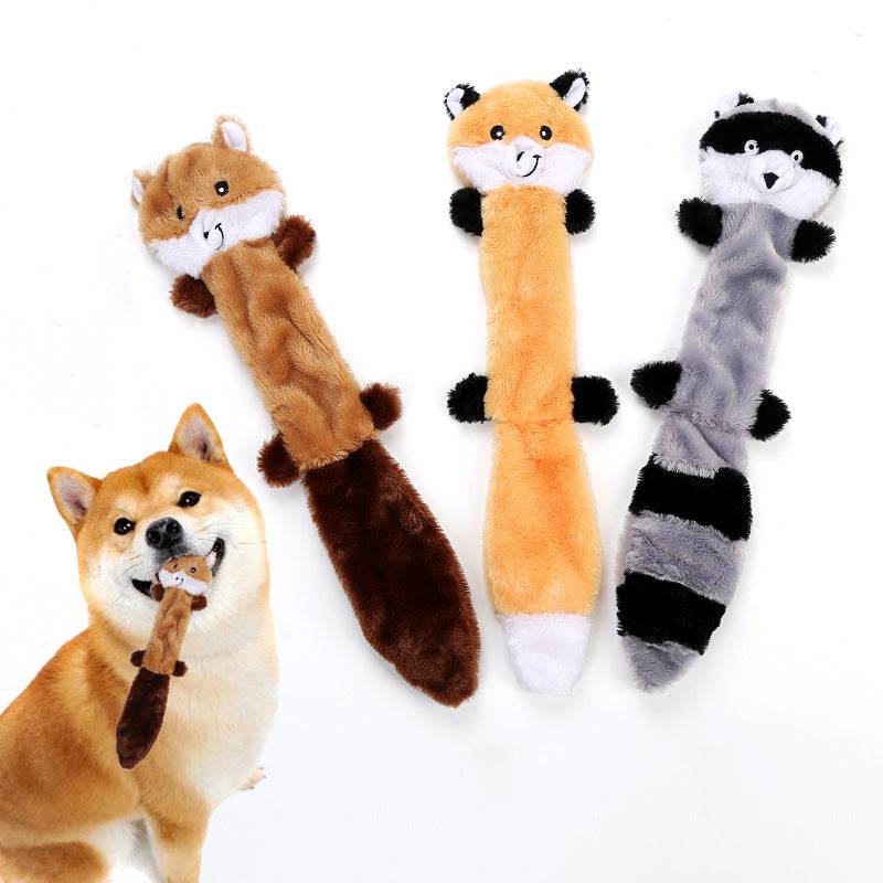Eprolo pet dog toy, bite-resistant plush toy for dogs, soft and durable chew toy with vibrant colors and plush texture.