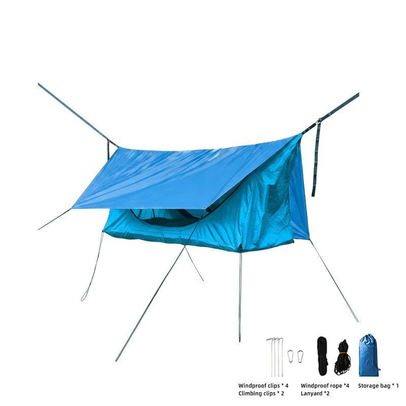eprolo zippered bug net hammock in 200x80cm, designed as a hanging chair for camping and travel with mesh insect protection.