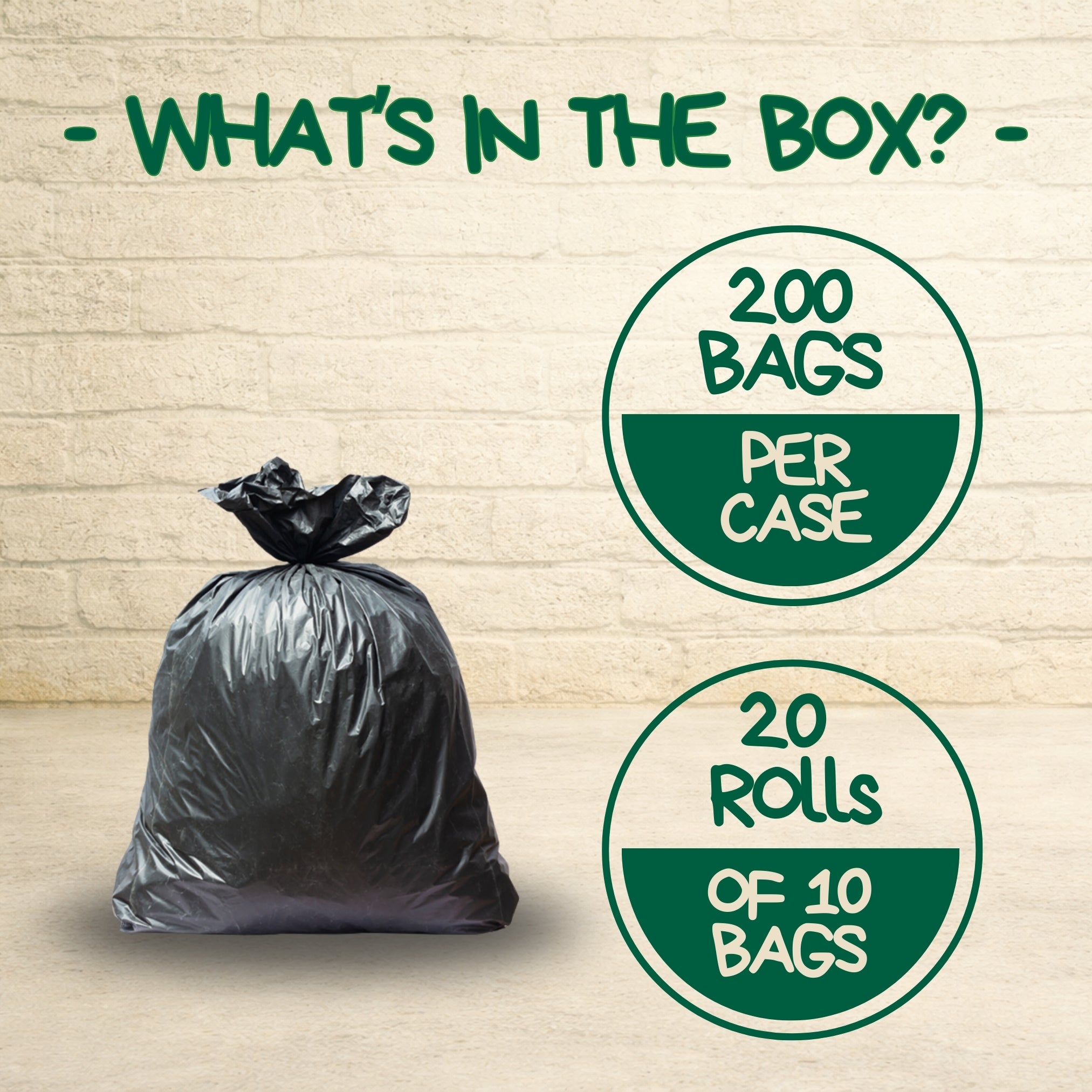 38% Plants - 13 Gallon Trash Can Liners