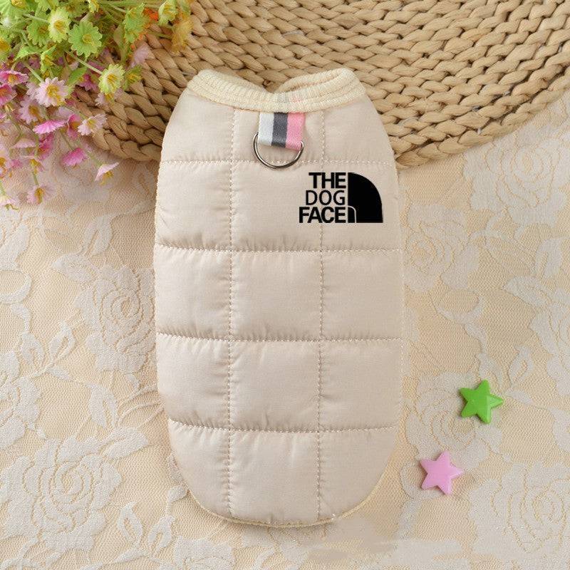Eprolo winter cotton dog vest jacket, pet dog clothing, cozy and warm for small to medium dogs, with a secure front closure.