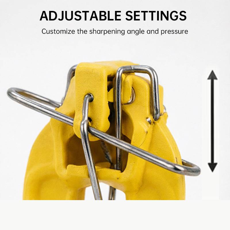 Eprolo stainless steel knife sharpener with mount bracket for fixed kitchen honing, compact and durable knife honing tool.