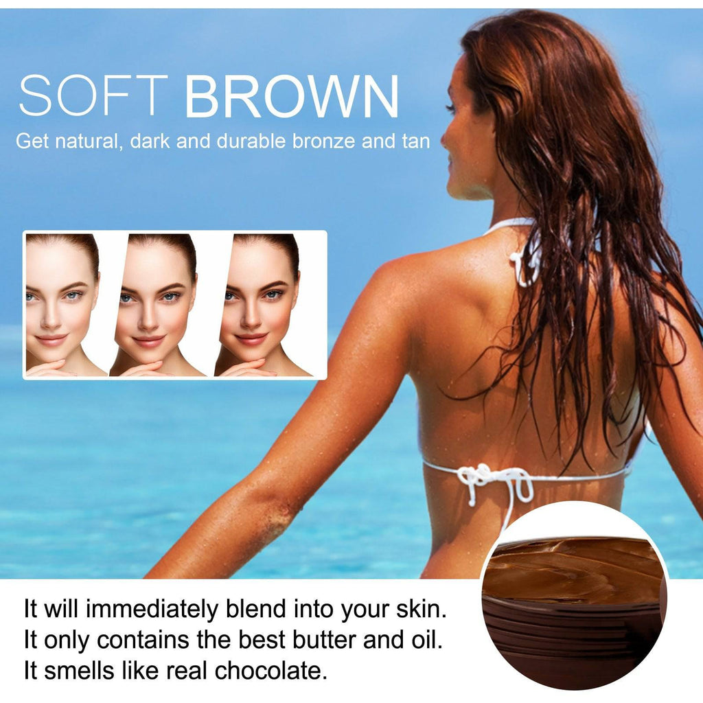 Eprolo OUHOE soft brown tanning cream for summer seaside skin, moisturizing and darkening for a natural tan