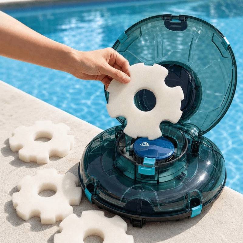 eprolo compatible WINNY HJ1102-P robotic pool cleaner high-absorption pool filter media showing filter cartridge with fine mesh material