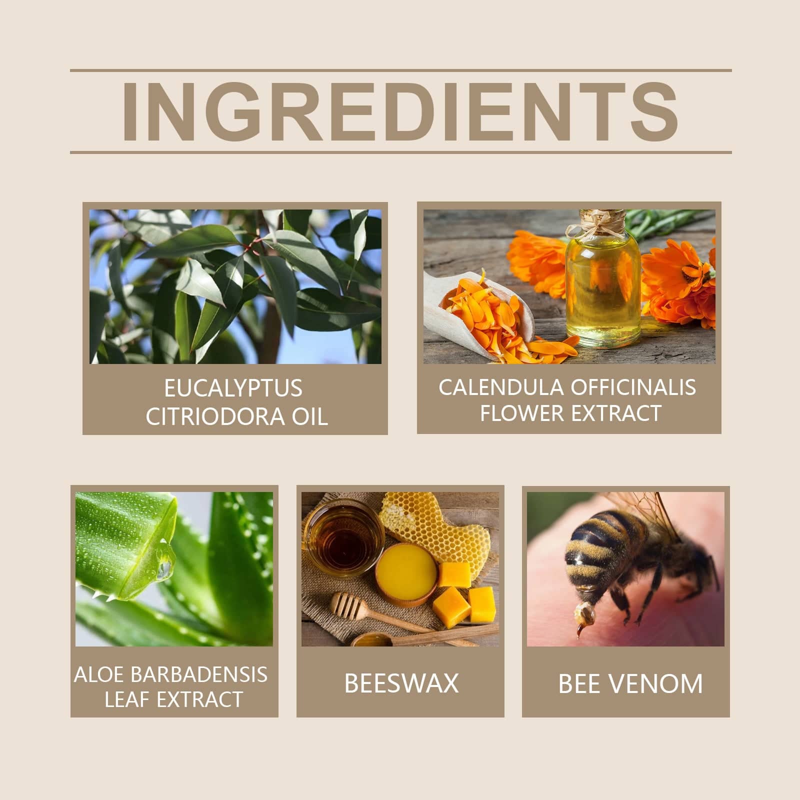 Eprolo OceAura Bee Venom Care Cream for body skin, moisturizing and soothing topical cream with natural ingredients.