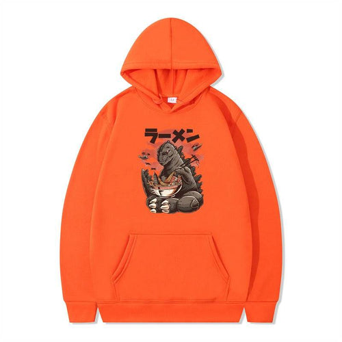 Cartoon printed men's and women's autumn winter hoodie with hat by eprolo, featuring colorful design and cozy fabric.