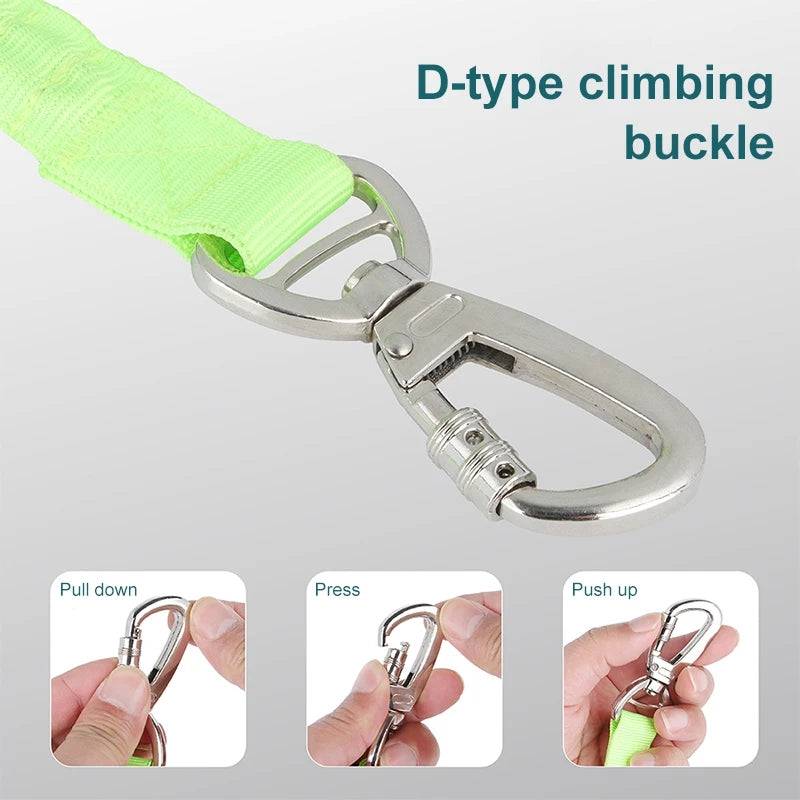 Reflective adjustable dog traction rope by eprolo, showing a durable, flexible leash with reflective stitching for outdoor walks.