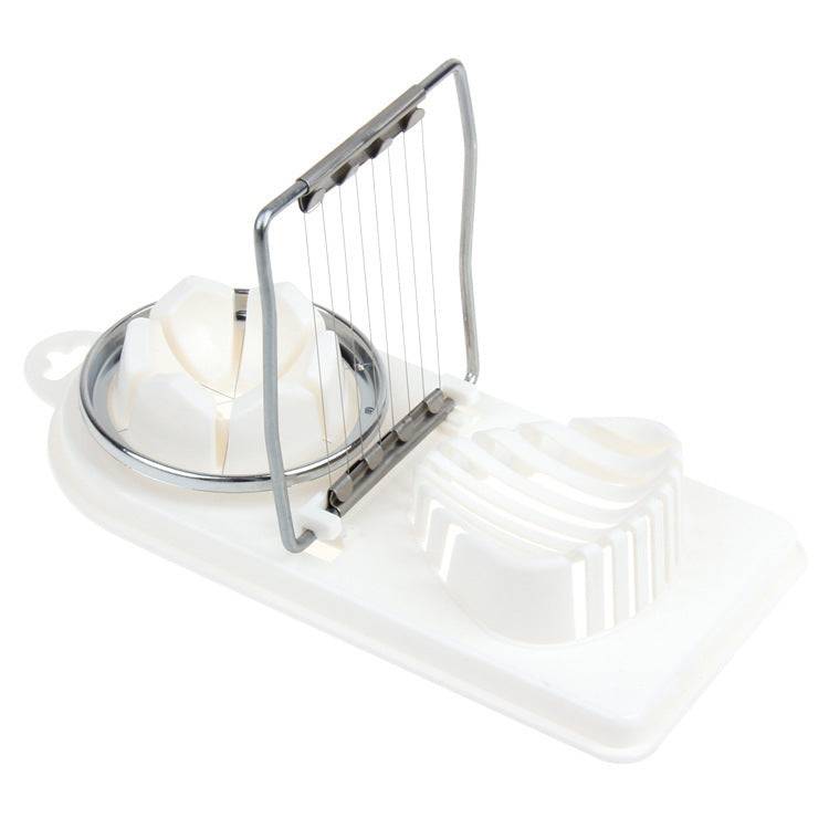 Eprolo creative egg cutter and slicer in use, showcasing its practical kitchen gadget design for slicing eggs easily.