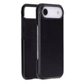TORONATA Bisbee Leather iPhone 17 Air case showing smooth leather exterior and precise cutouts for buttons and camera.