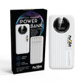 Pursonic 10,000mAh LED fast charging power bank with built-in cables, USB, Type-C, Lightning ports, and 22.5W output.