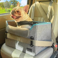 Foldable Dog Car Seat Booster – Safety Buckles & Tether