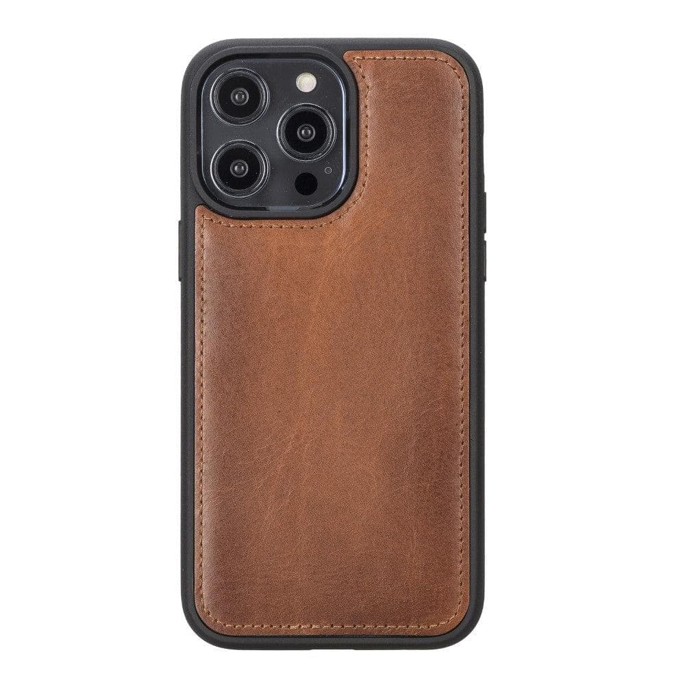 TORONATA Casper iPhone 12 Series leather wallet case with detachable design, featuring card slots and a protective cover.