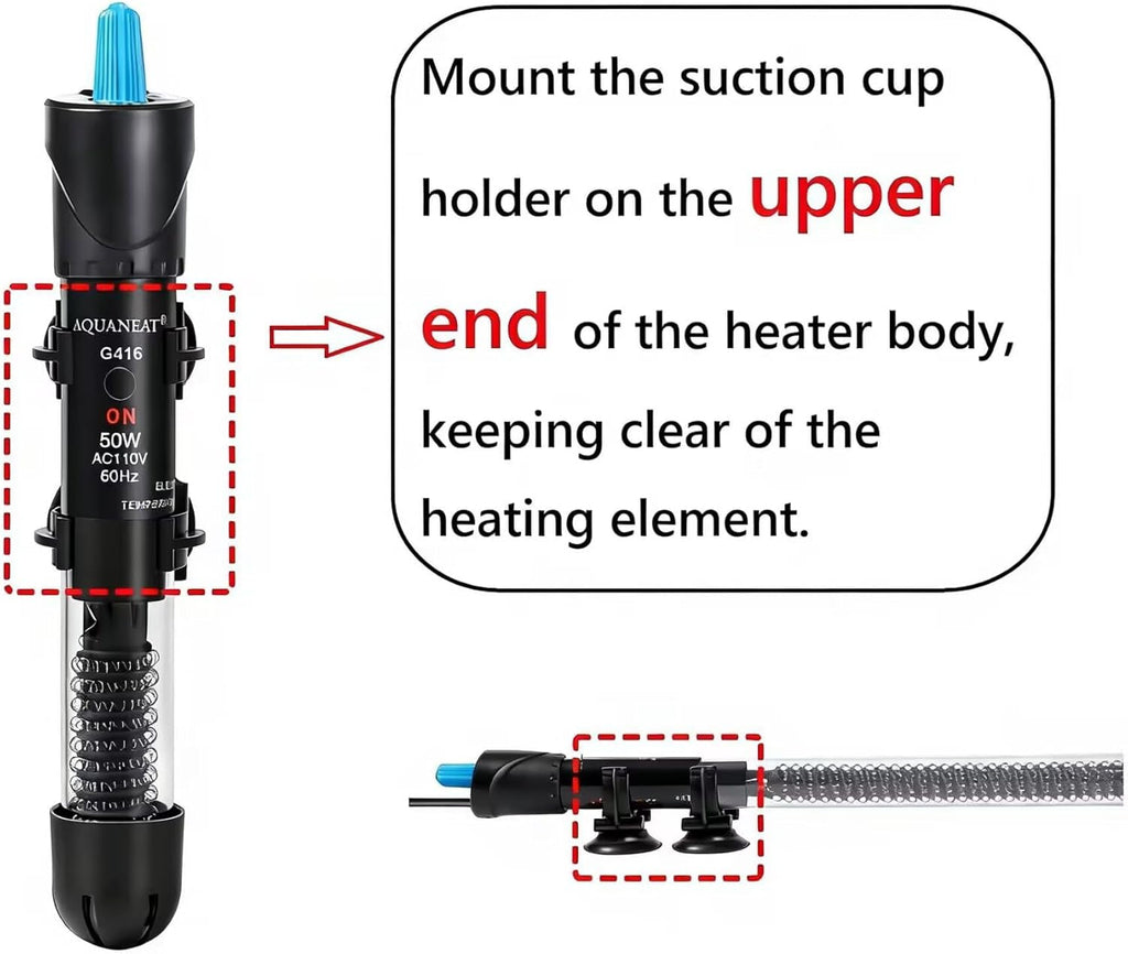 Aquarium Heater 25W-300W Adjustable Submersible Thermometer